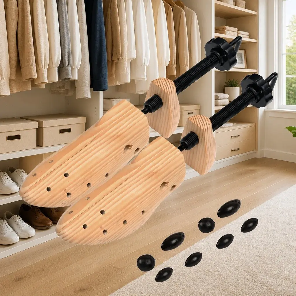 Shoe Trees Solid Pine Wood Size 41-46 Brown