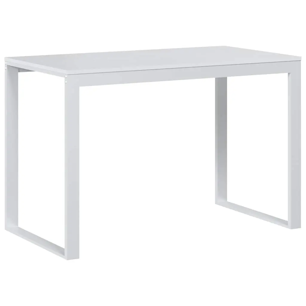 White Computer Desk 110x60x73 cm for Home Office