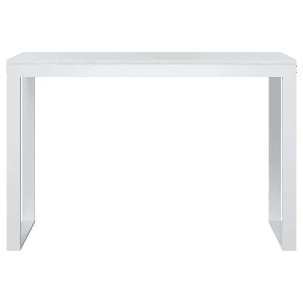 White Computer Desk 110x60x73 cm for Home Office