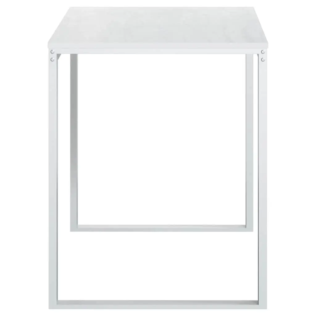 White Computer Desk 110x60x73 cm for Home Office