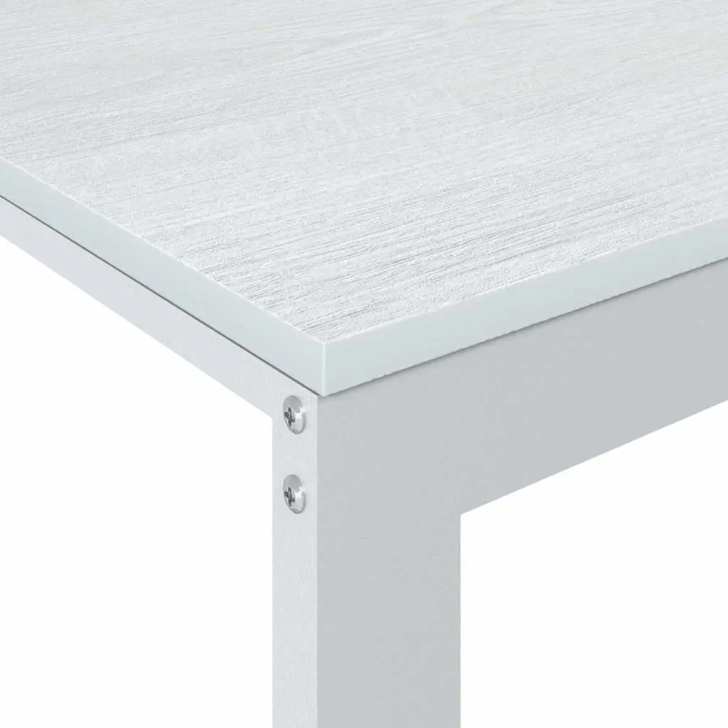 White Computer Desk 110x60x73 cm for Home Office