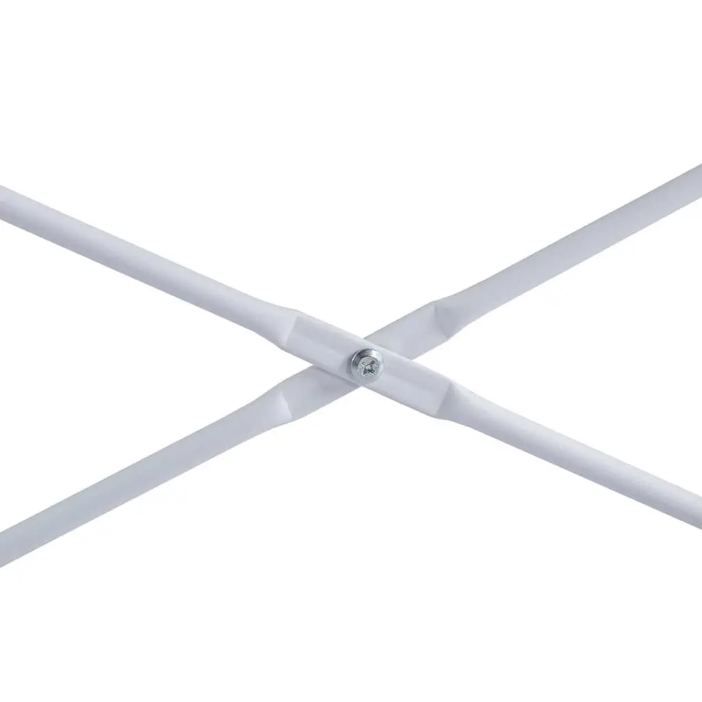 White Computer Desk with Sturdy Metal Frame