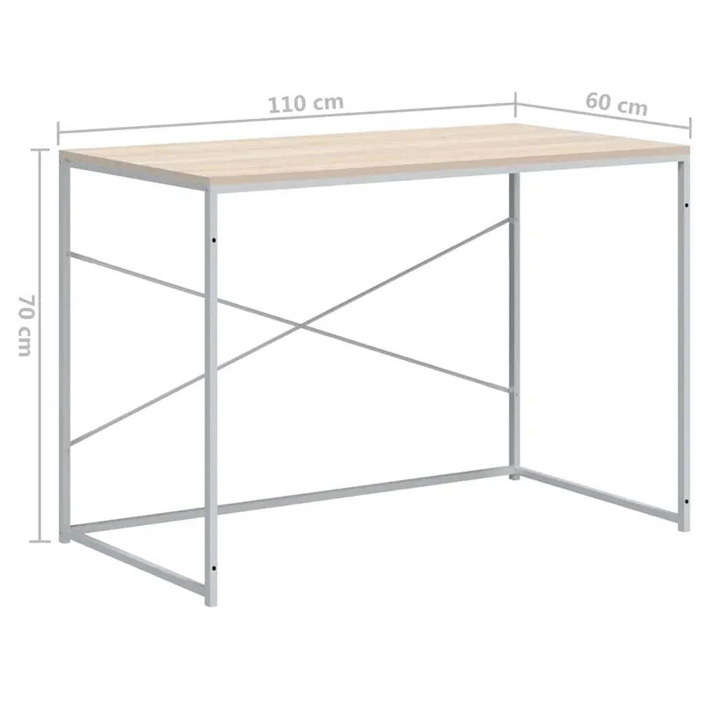Engineered Wood Metal Frame Computer Desk for Home & Office