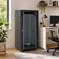 Durable 22U Network Cabinet for 19" Rack Mounting