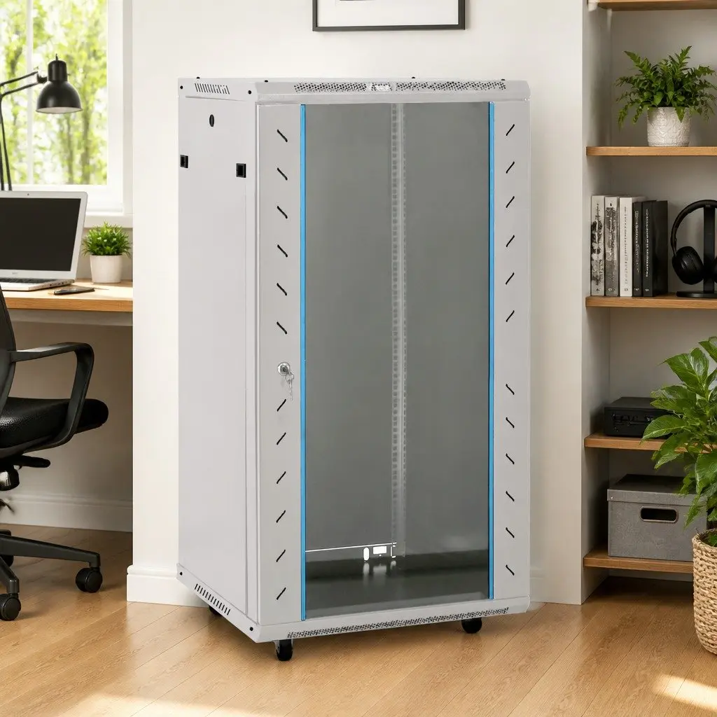 22U Network Cabinet Cold-Rolled Steel 60x60x120cm Grey
