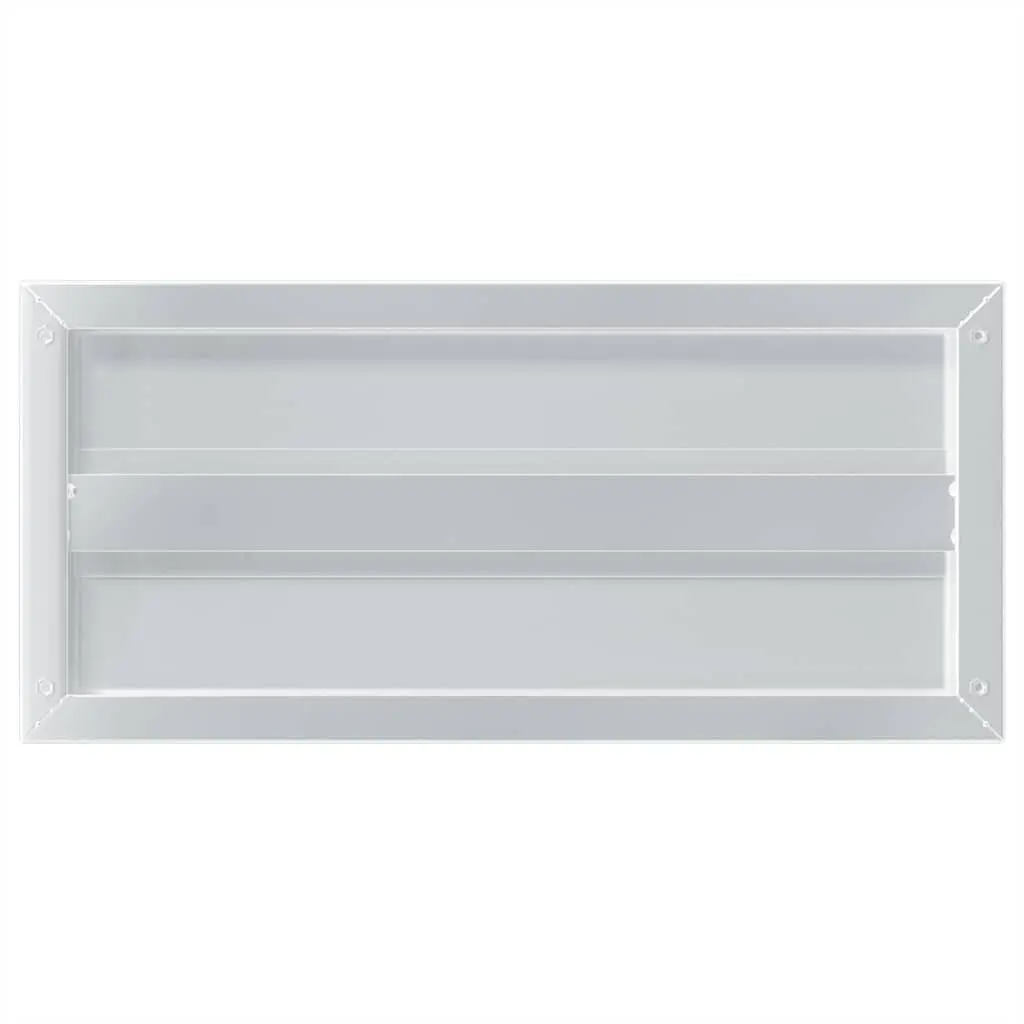 Wall Shelves Stainless Steel 50x23.5 cm Silver 2 Piece Floating Mounted Storage Display Shelf