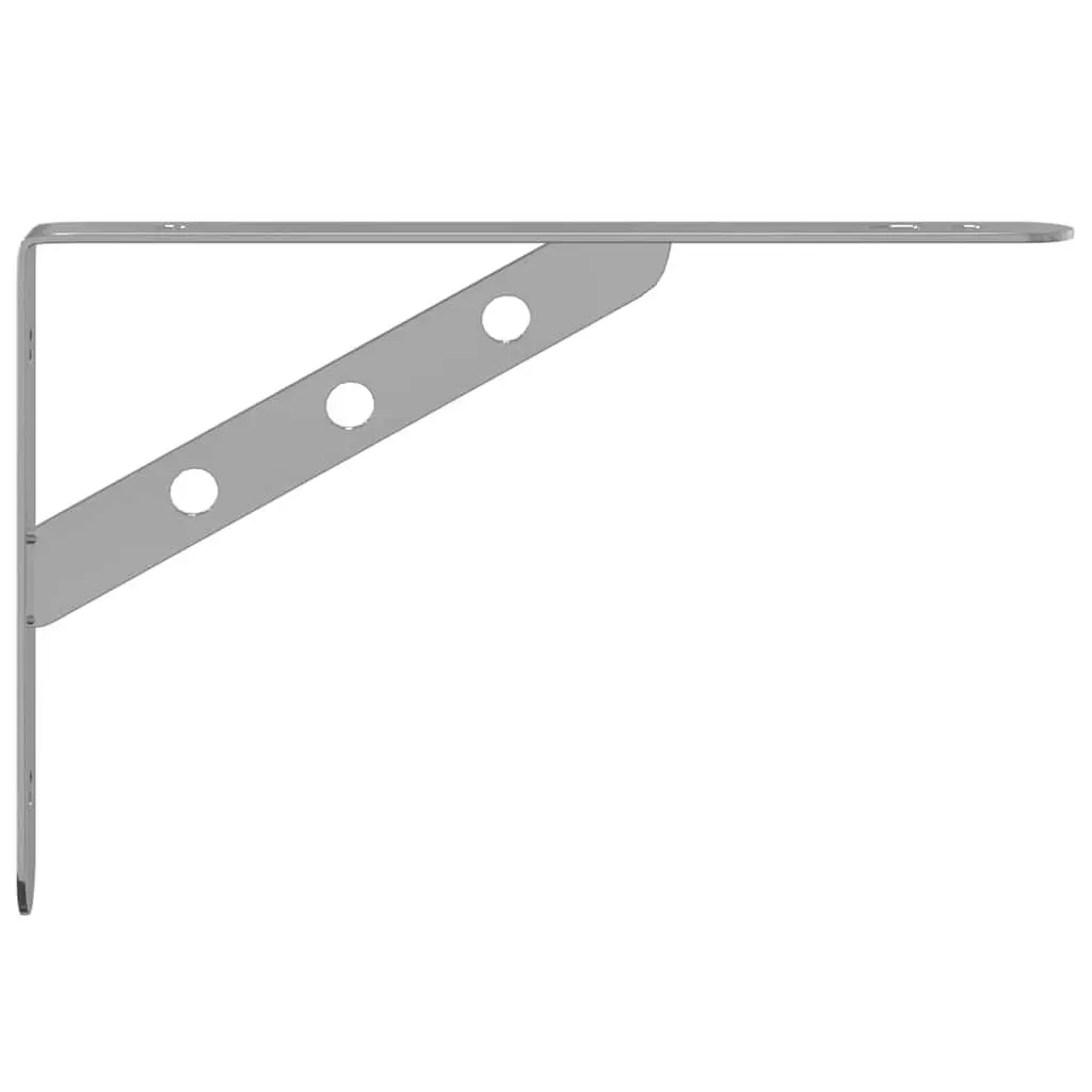 Shelf Brackets 4 Pieces Wall Mount Stainless Steel Shelving Support Hardware