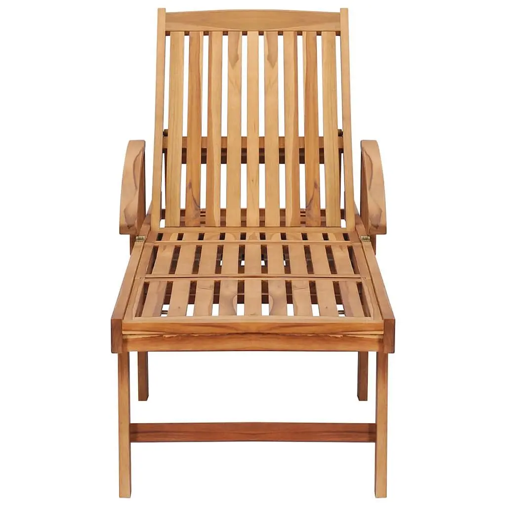 Teak Wood Sun Lounger Set with Table