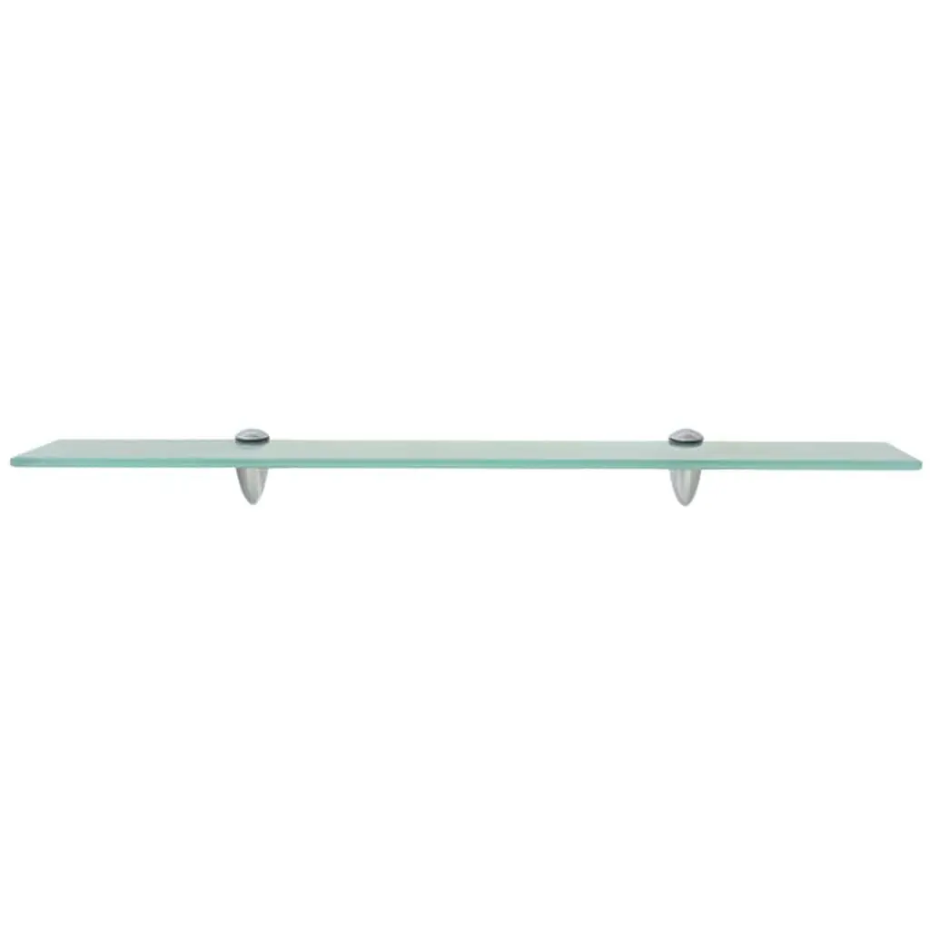 Glass Floating Shelves 2 pcs 70x20 cm Wall Mounted Display Shelf Bathroom Decor