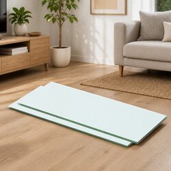 Clear Transparent Glass Wall Shelf Panel 50x15cm 2pc
