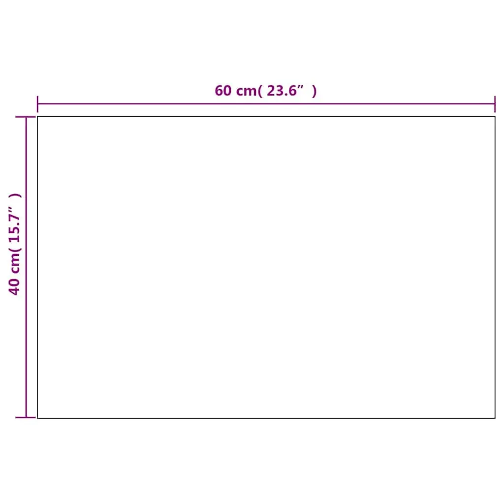 Rectangular Wall Mirror 60x40 cm Silver