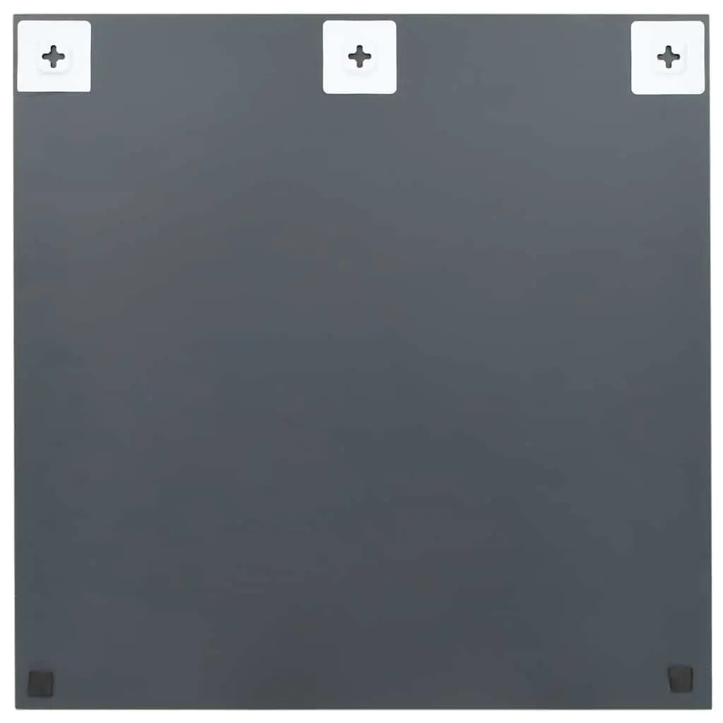 Square Wall Mirror Glass 60x60 cm Silver
