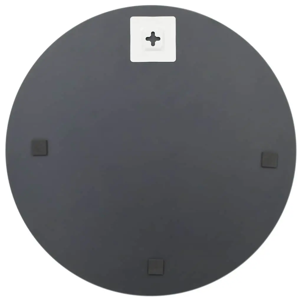 Set of 2 Silver Round Wall Mirrors 40 cm