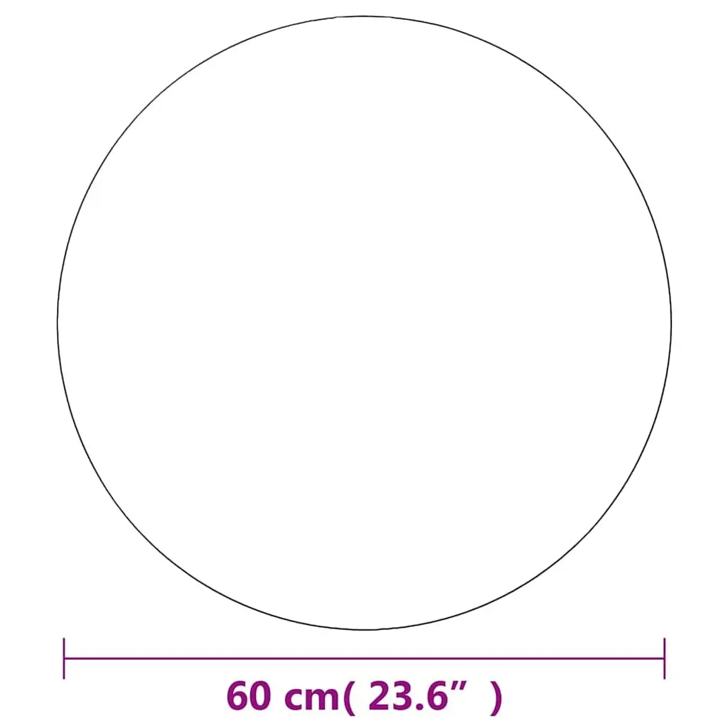 60 cm Silver Round Mirrors for Home Décor