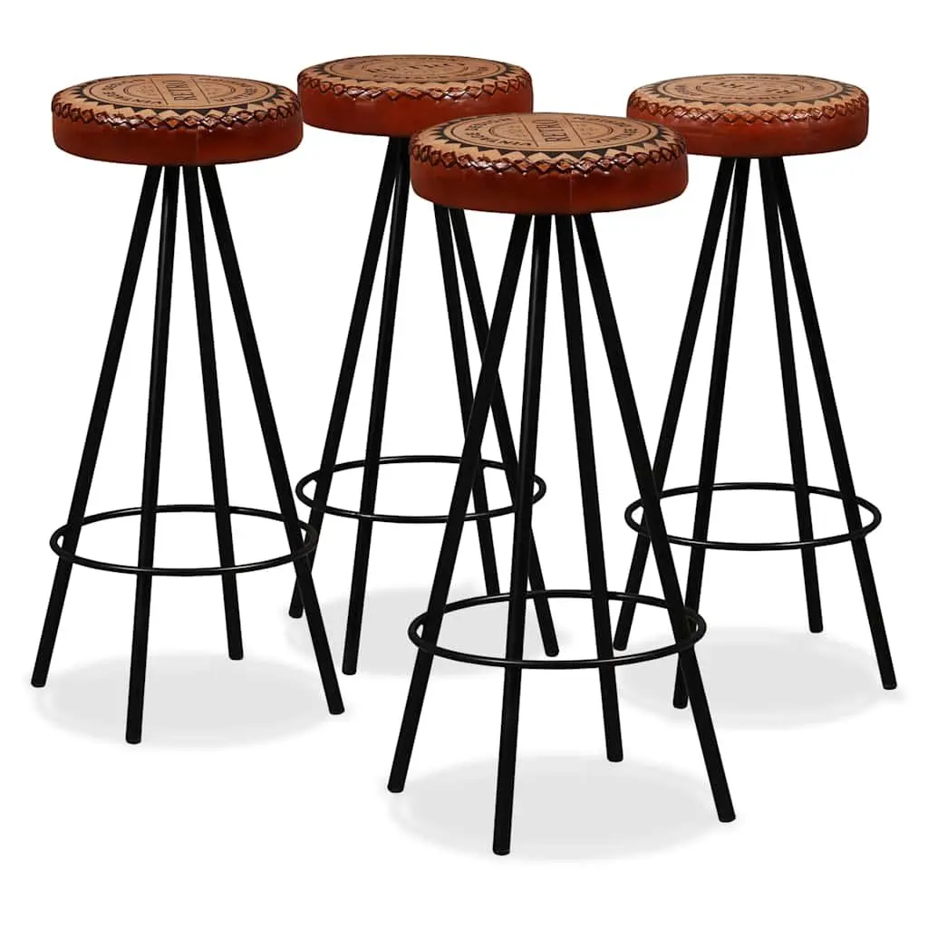 Solid Wood 9-Piece Bar Set with Industrial Style