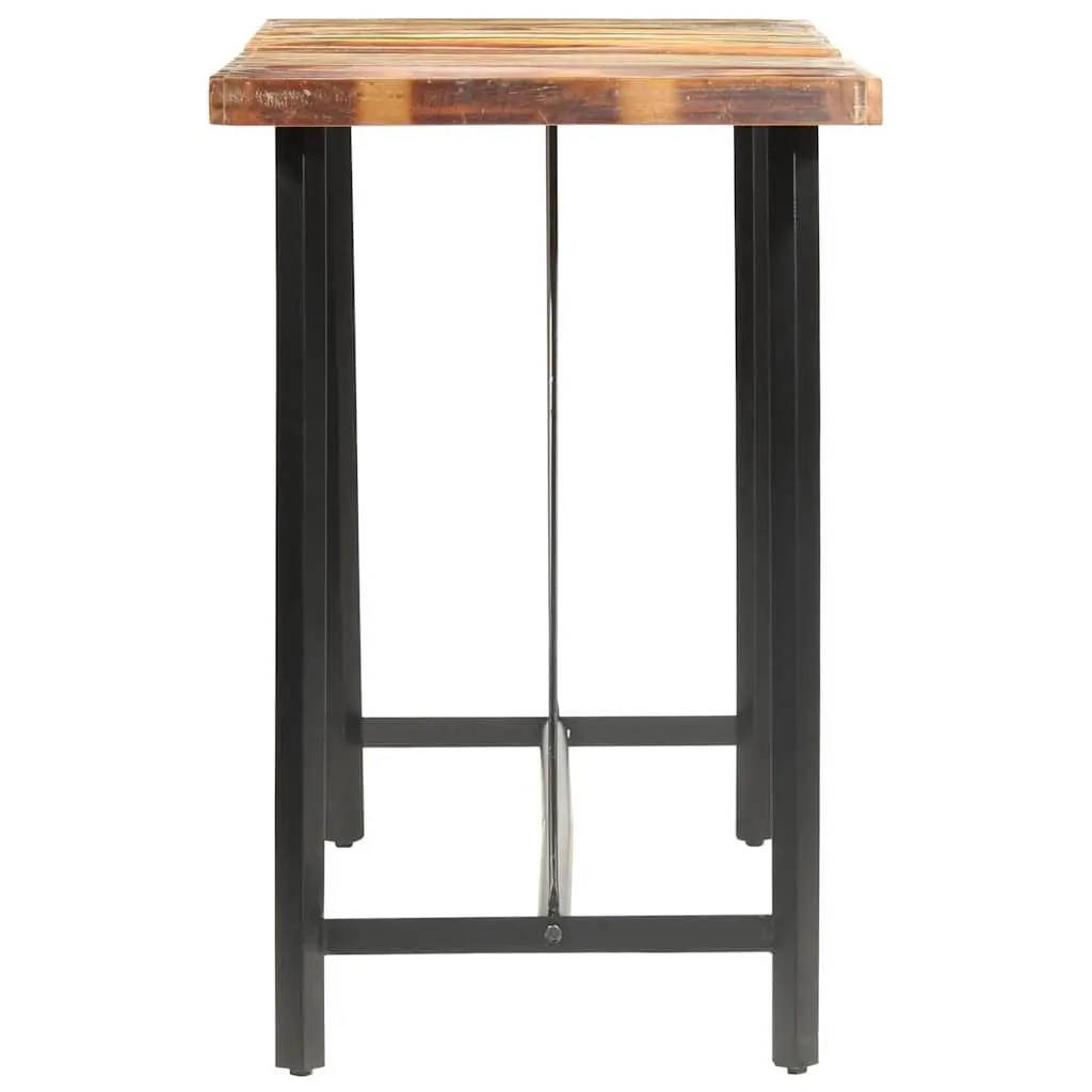 Solid Wood 9-Piece Bar Set with Industrial Style