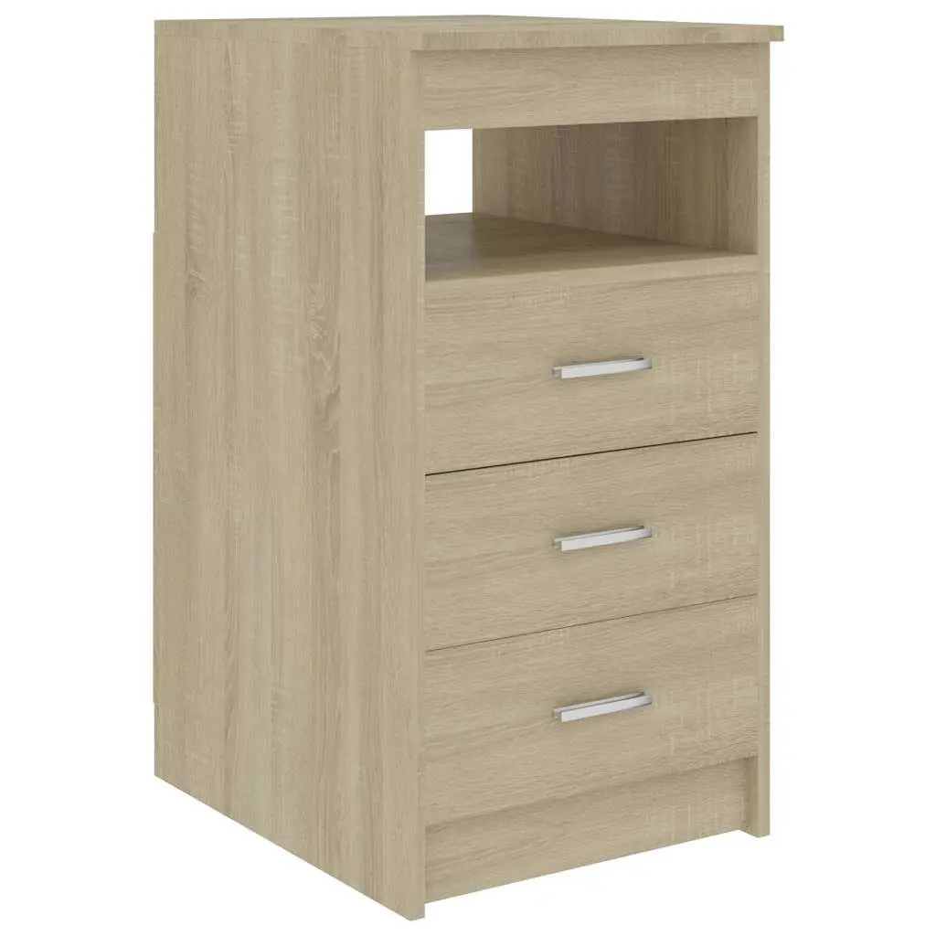 Engineered Wood Office Desk Brown 140x50x76cm