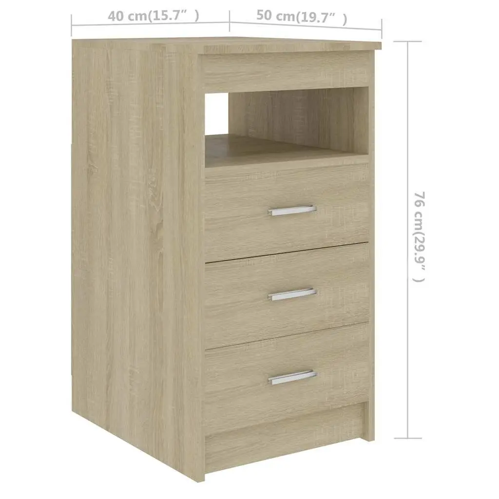 Engineered Wood Office Desk Brown 140x50x76cm