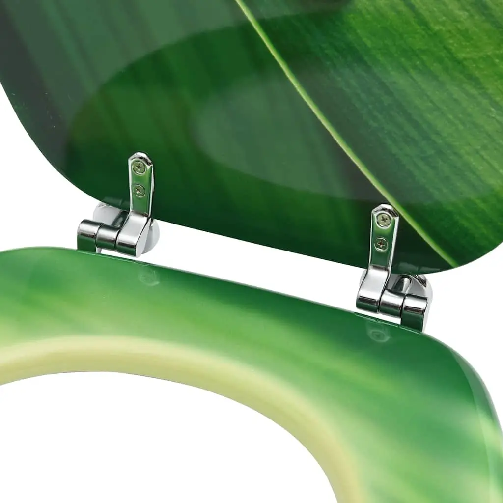 Toilet Seats with Lid 2 Pack Water Drop Design Bathroom Fixture Accessories