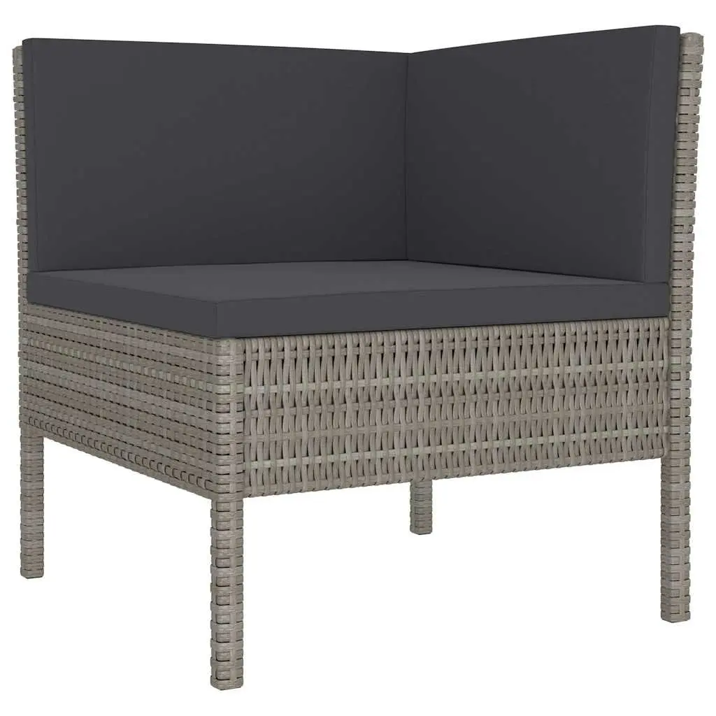 Outdoor 4-Piece Lounge Set in Grey