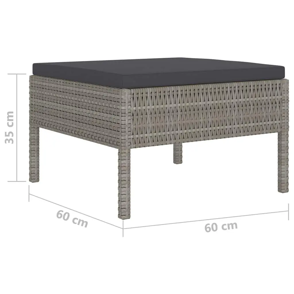 Outdoor 4-Piece Lounge Set in Grey