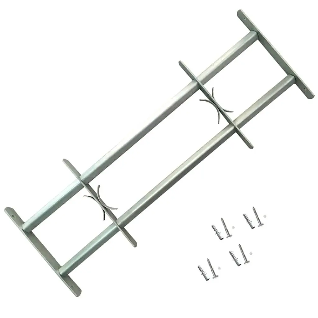 Adjustable Security Grilles 700-1050mm Galvanised Steel 2 Pack