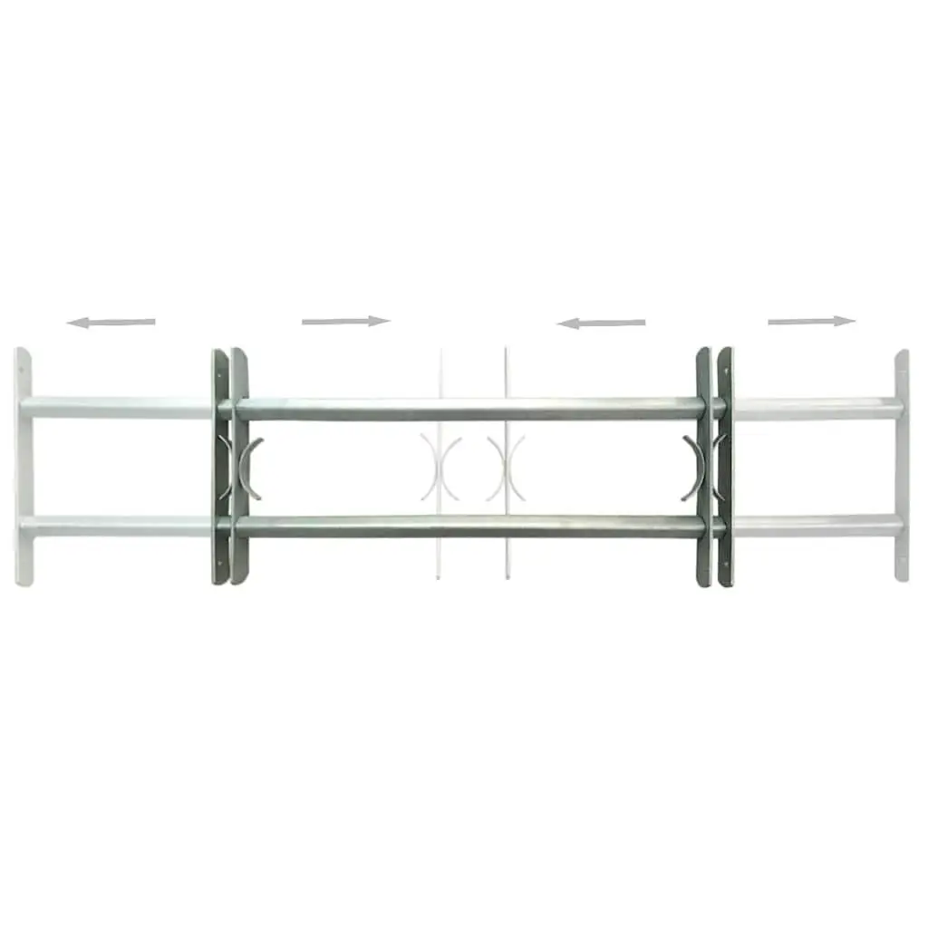Adjustable Security Grilles 700-1050mm Galvanised Steel 2 Pack