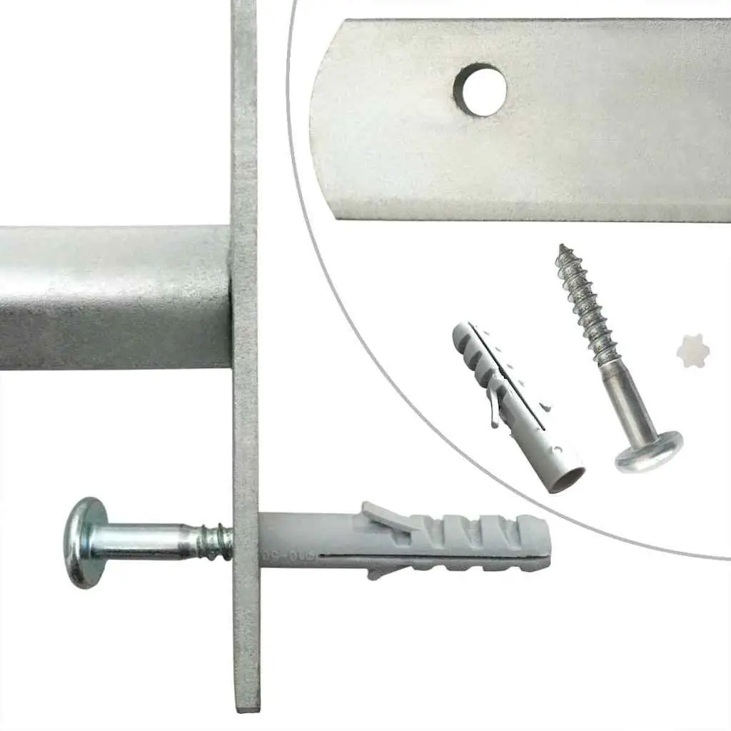 Adjustable Security Grilles for Windows 2 pcs Silver 1000-1500 mm