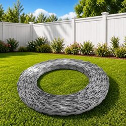 2-Piece 100m Steel Barbed Razor Wire for Secure Fencing