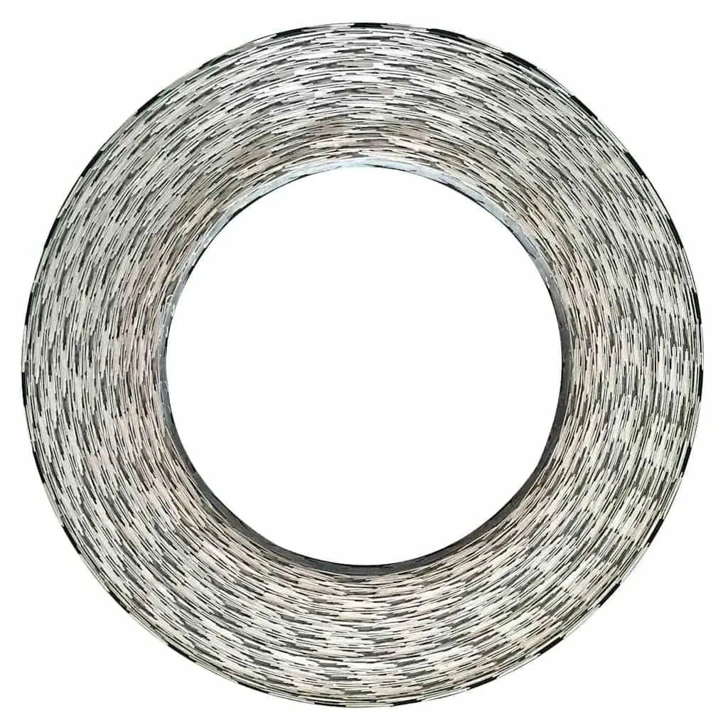 Razor Wire Galvanised Steel 100m Silver 2 Pieces