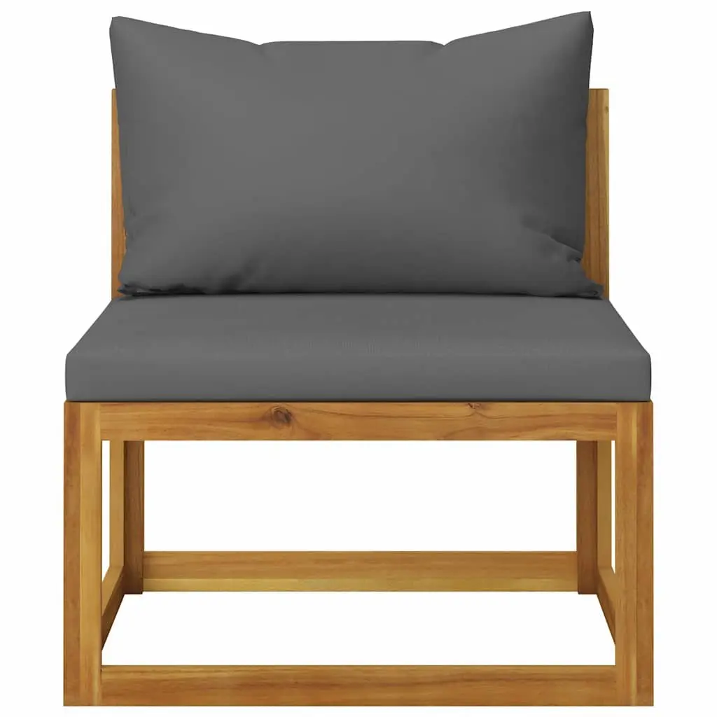 6-Piece Grey Outdoor Lounge Set with Coffee Table