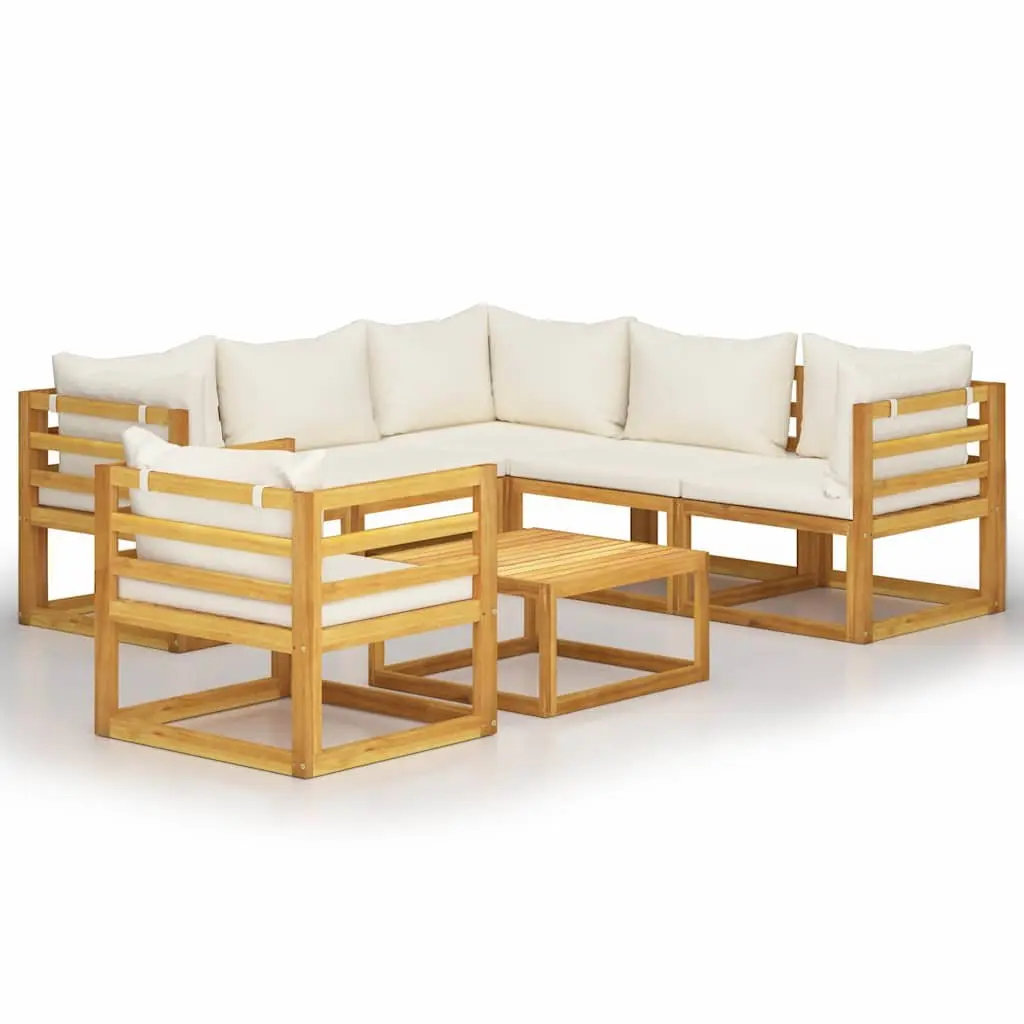 7 Piece Garden Lounge Set Outdoor Furniture Sofa Coffee Table Modular Seating
