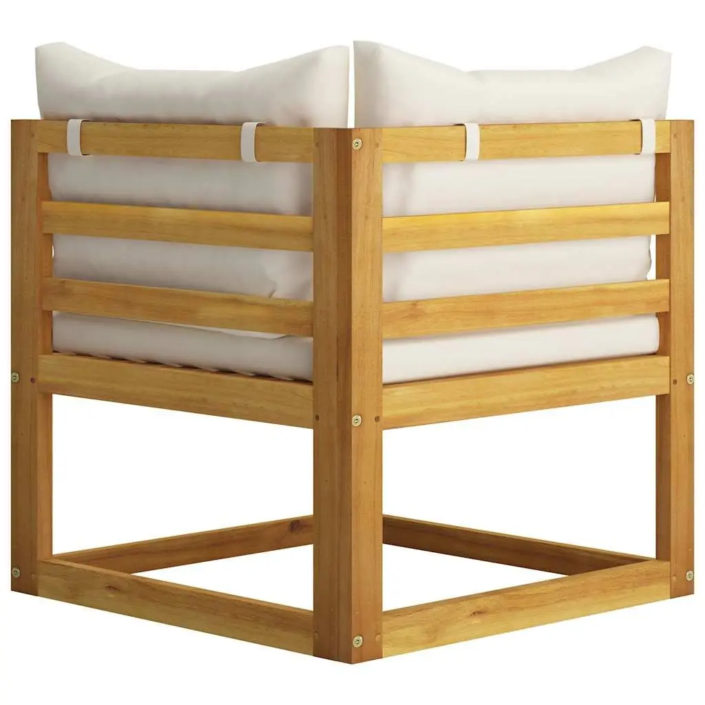 7 Piece Garden Lounge Set with Cream Cushions