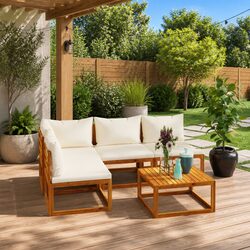 Durable 5 Piece Garden Lounge Set with Coffee Table