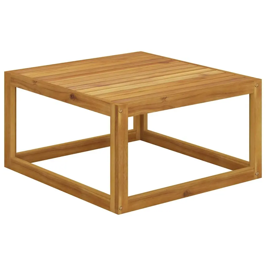 Outdoor Furniture Lounge Set Solid Acacia Wood 4 Piece Cream