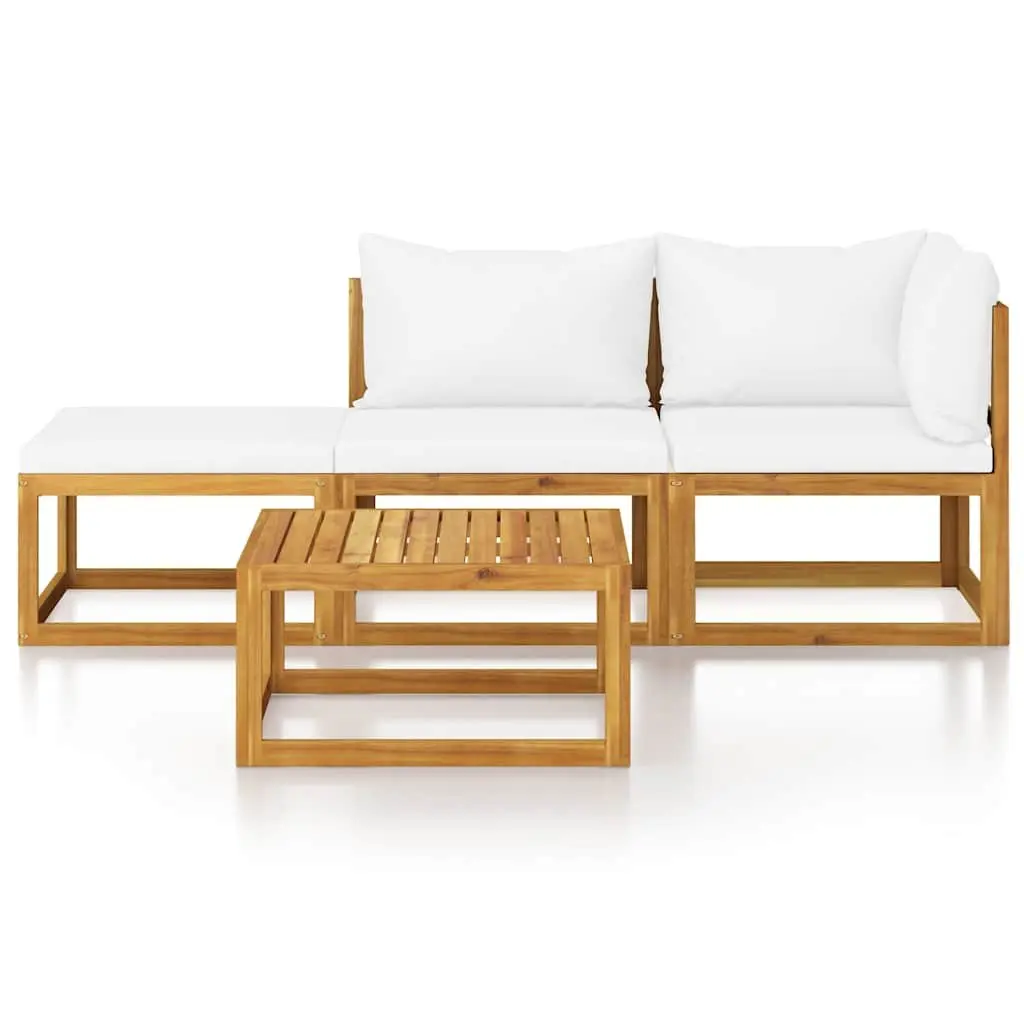 4-Piece Garden Lounge Set with Coffee Table