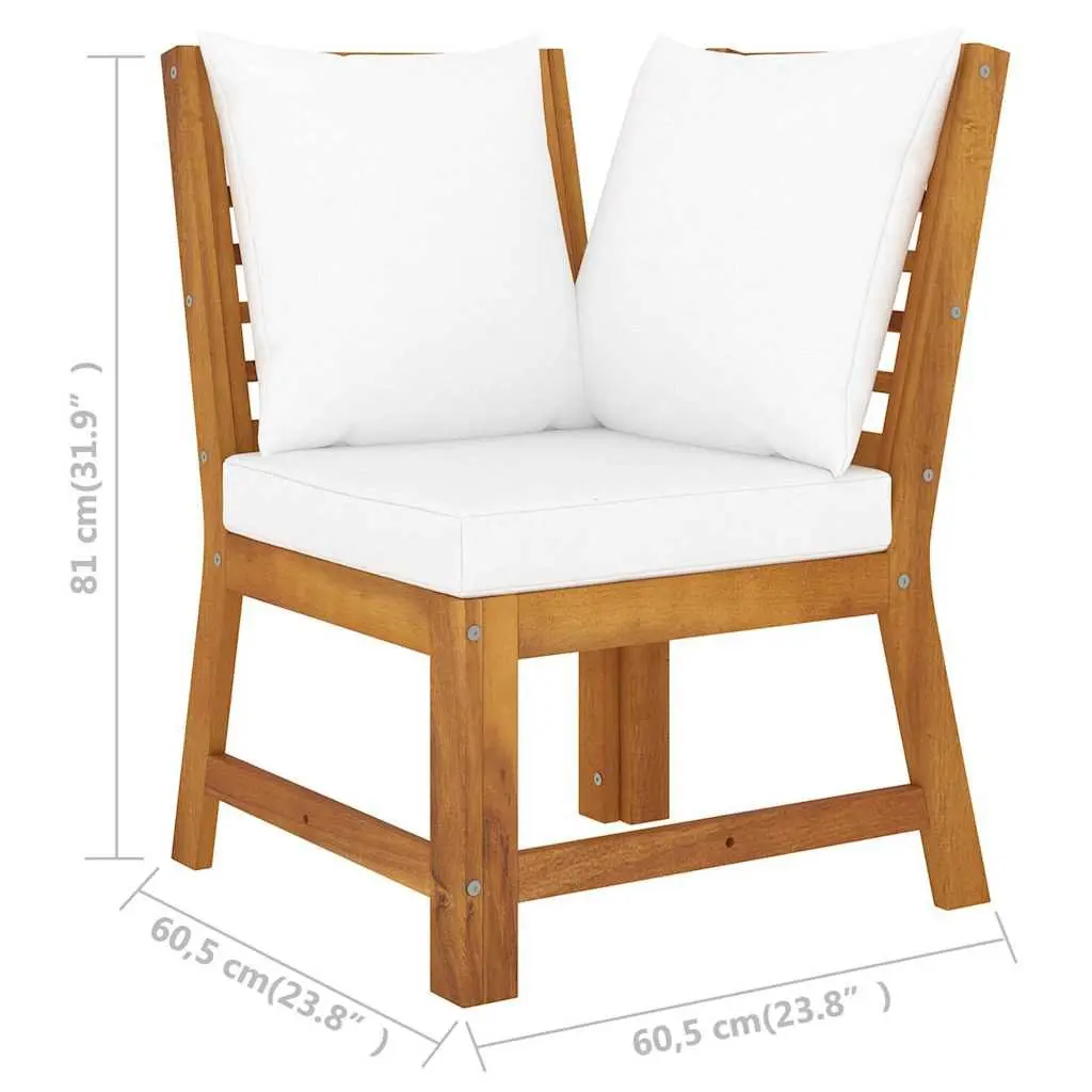 4 Piece Outdoor Sofa Set with Slatted Coffee Table