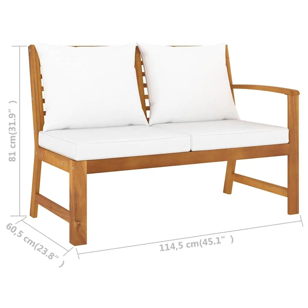 9 Piece Cream Outdoor Lounge Set with Coffee Table