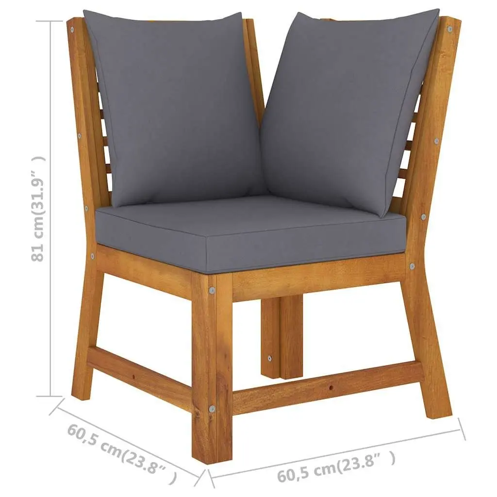 5 Piece Garden Lounge Set with Cushions