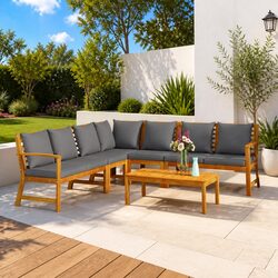 Stylish 6 Piece Garden Lounge Set for Outdoor Spaces