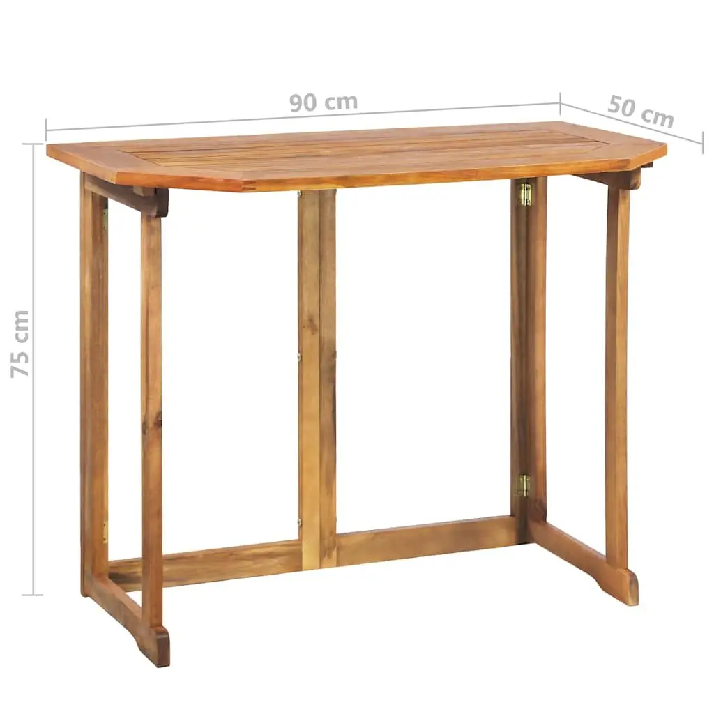 4 Piece Wooden Bistro Set for Outdoor Use