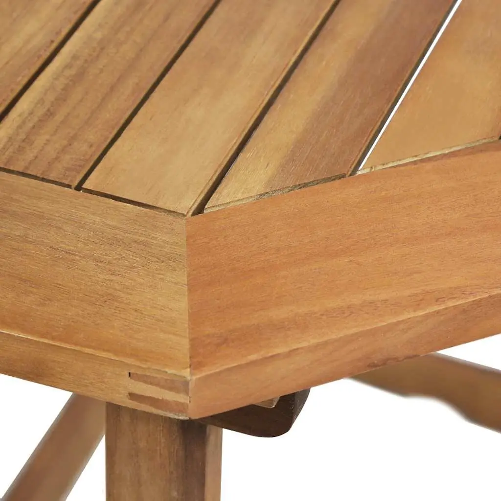 4 Piece Wooden Bistro Set for Outdoor Use