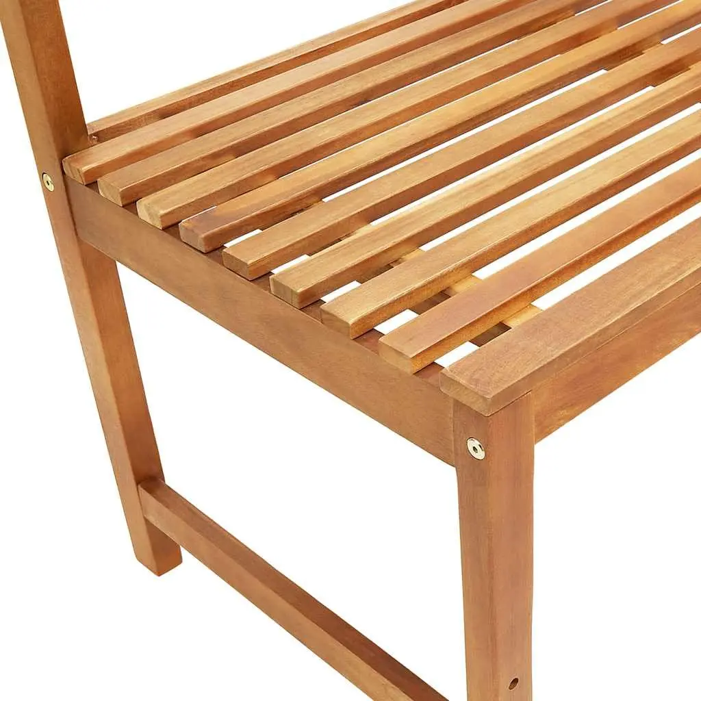 4 Piece Wooden Bistro Set for Outdoor Use