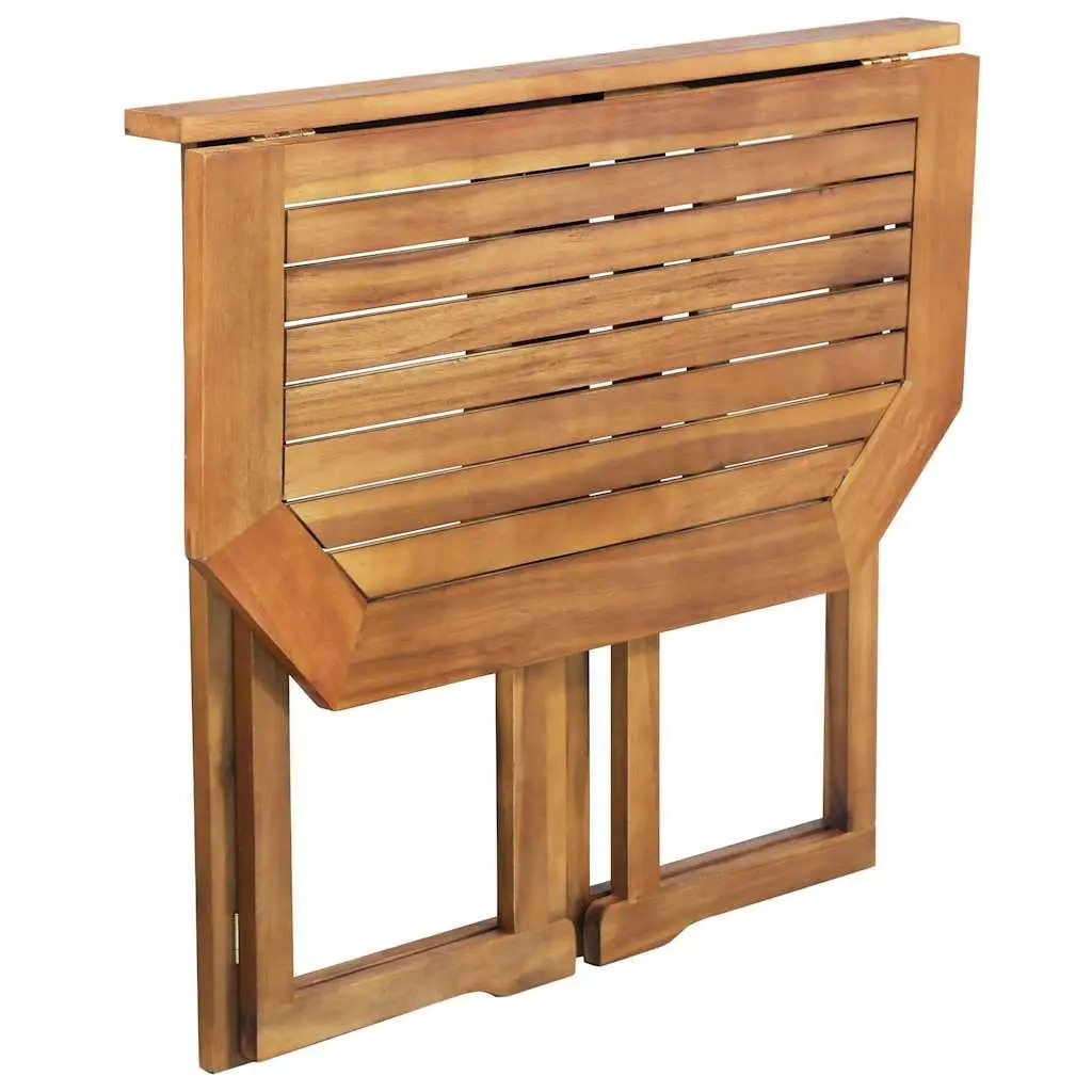 4 Piece Wooden Bistro Set for Outdoor Use