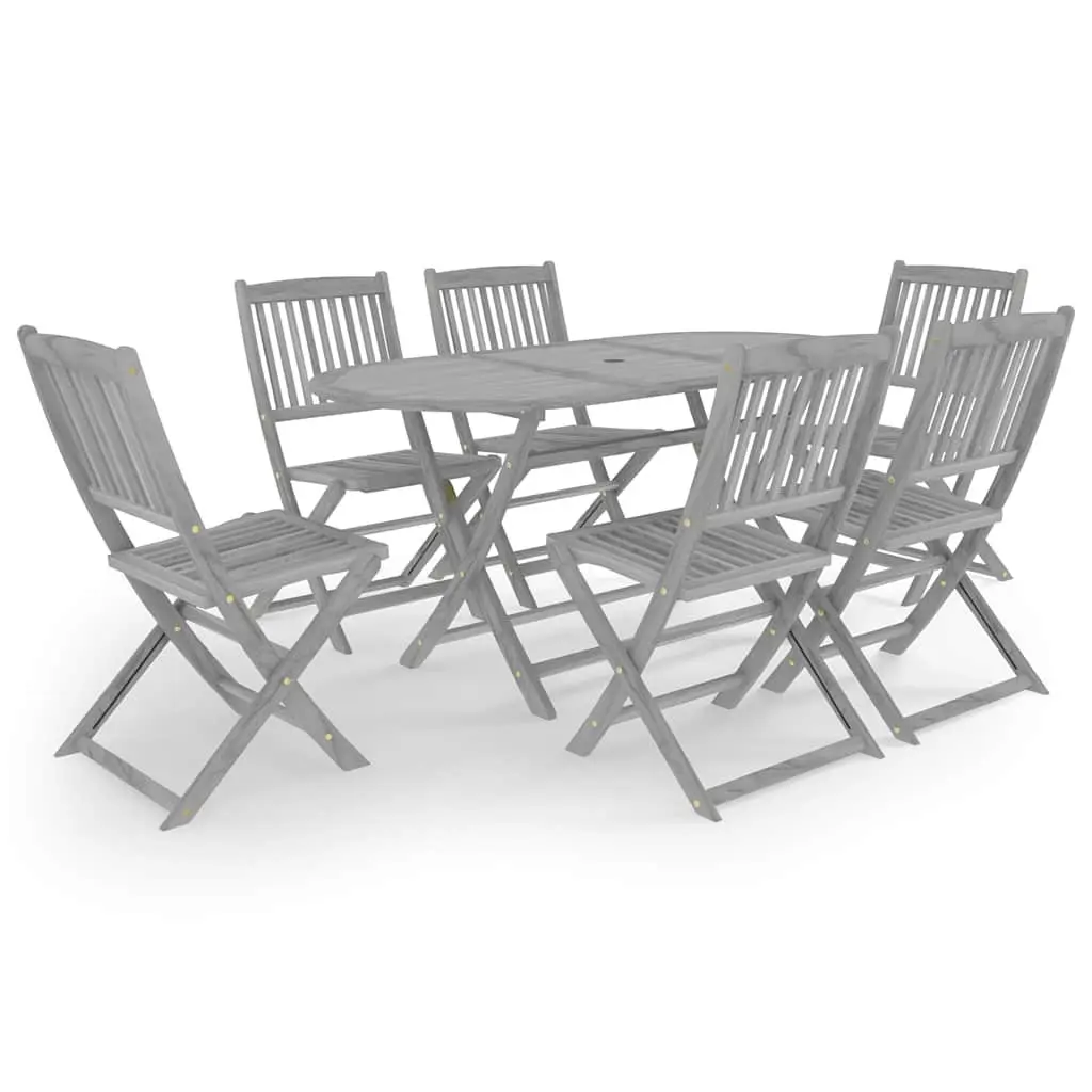 7-Piece Garden Dining Set for Outdoor Use