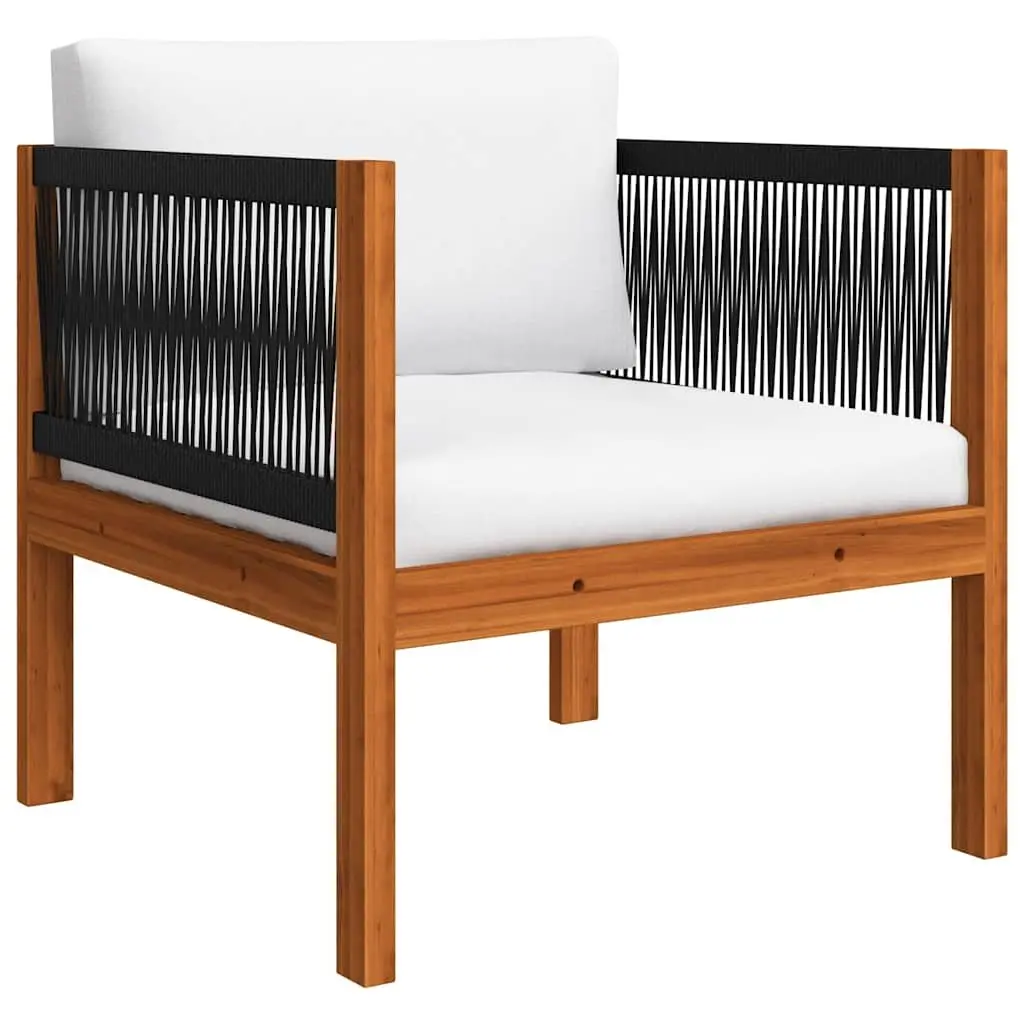 7-Piece Outdoor Lounge Set with Rope Backrests