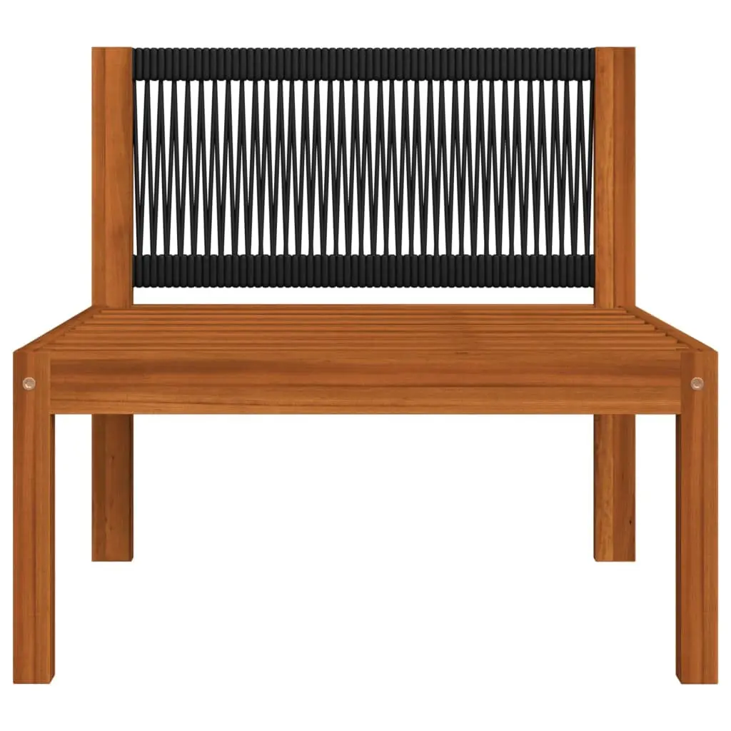 4-Seater Garden Sofa Pinewood Steel Cream Outdoor Lounge Furniture Set