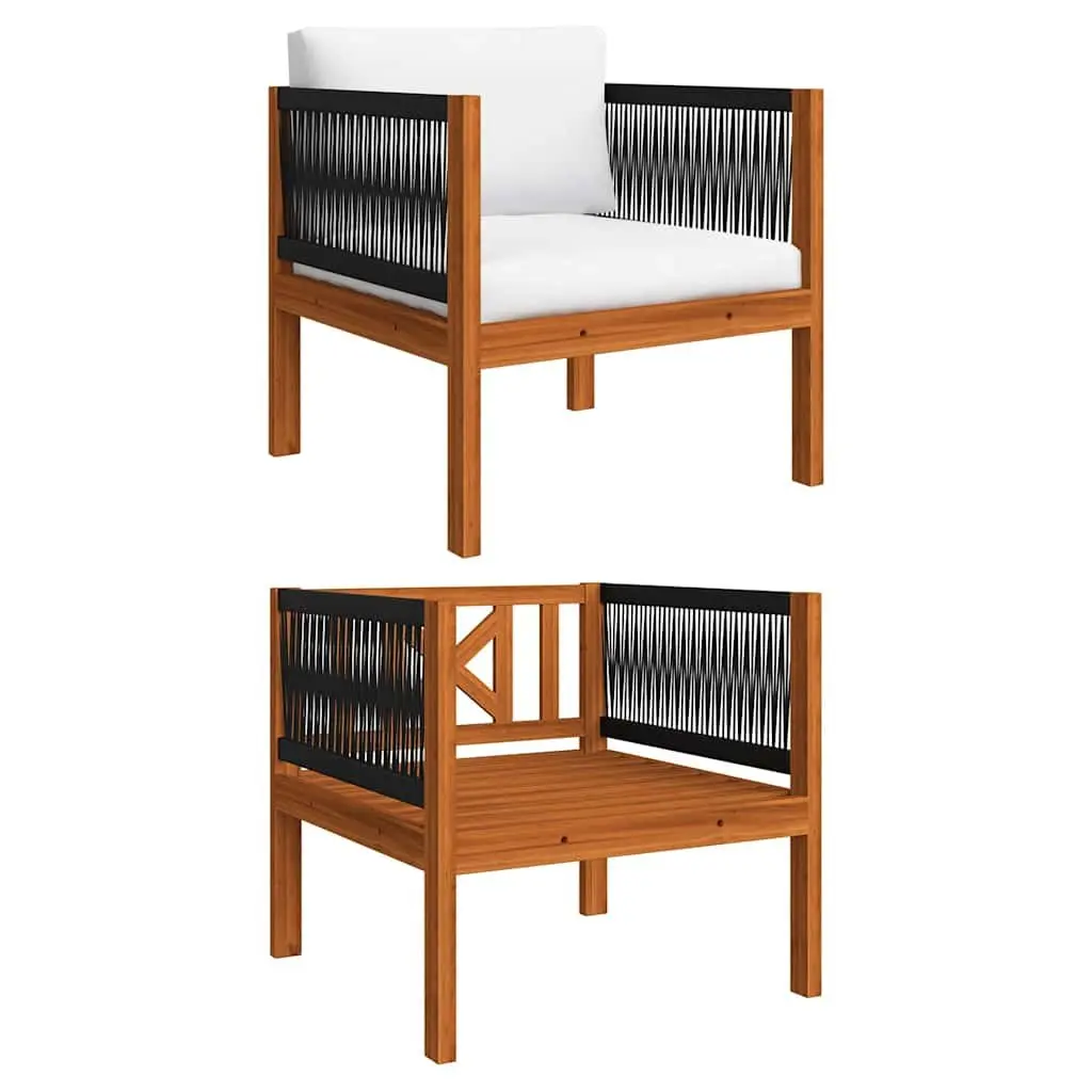 10 Piece Garden Lounge Set Outdoor Patio Furniture Rope Woven Design with
