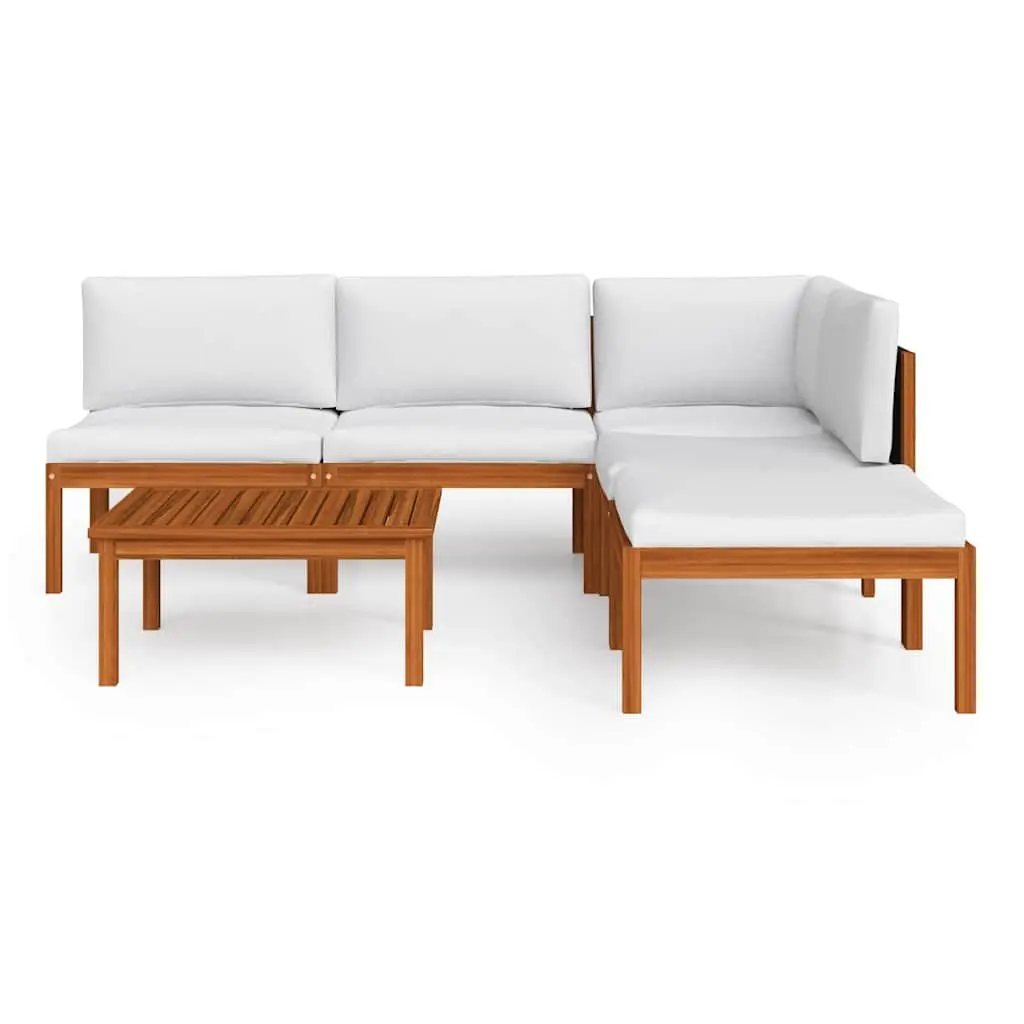 6-Piece Modular Garden Lounge Set with Rope Backrests