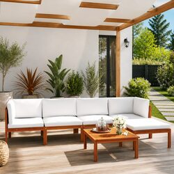 Premium 6-Piece Garden Lounge Set with Cushions